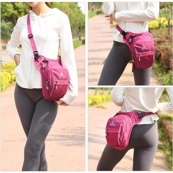 Leg Bag for Men Fanny Packs Outdoor Thigh Bags Motorcycle Ride Crossbody - Picture 2 of 7